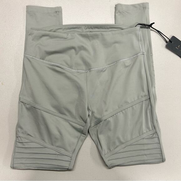 L'urv Leggings 7/8 Pants Gray Workout Fitness Womens Size Medium NWT - Picture 2 of 7